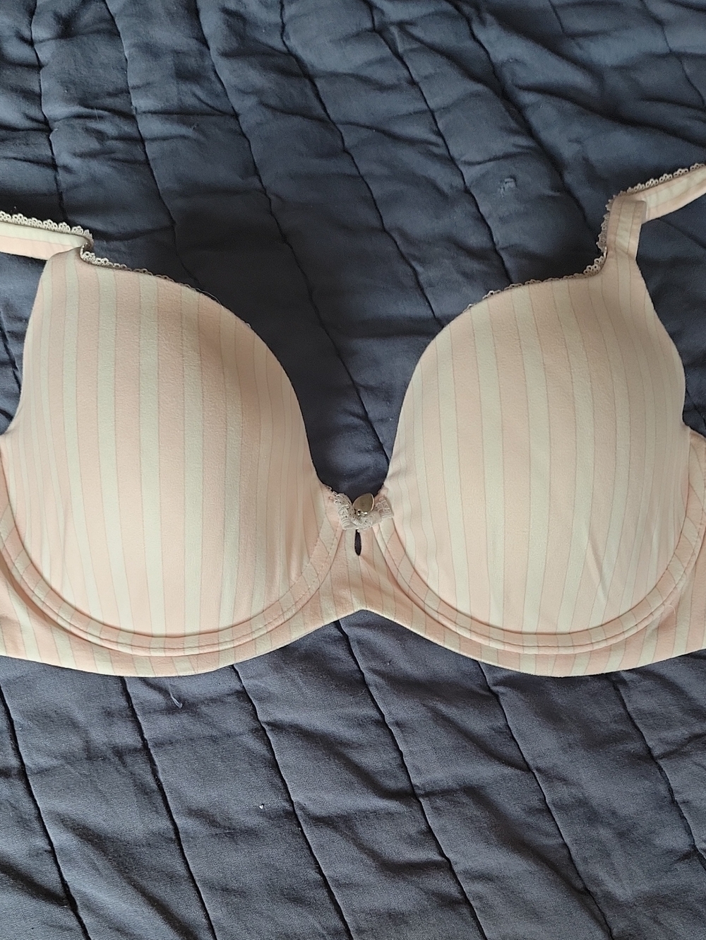 Victoria's Secret Light Pink Striped Bra